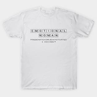 Emotional Women Scrabble T-Shirt